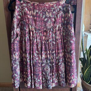 Multicolored Silk Skirt